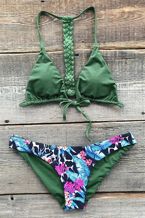 Seaside Gale Crochet Floral Bikini Set