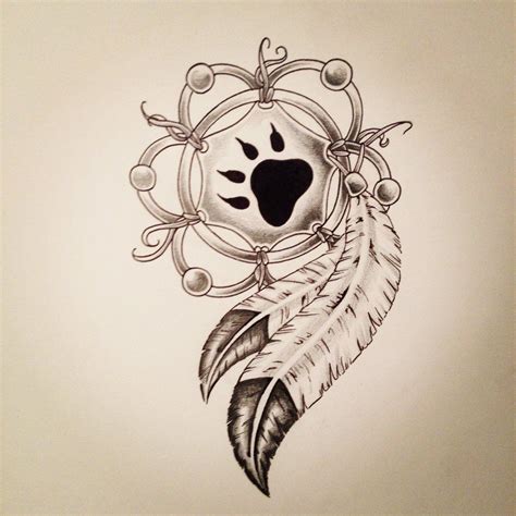 Dreamcatcher Tattoo With Wolf