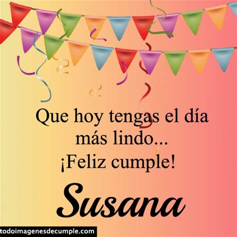 Feliz Cumplea Os Susana