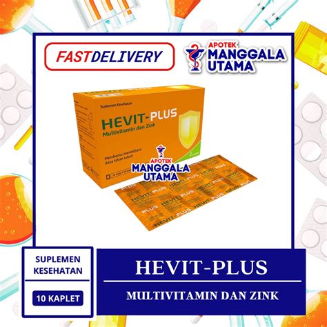 Jual HEVIT PLUS PER STRIP ISI 10 TABLET Shopee Indonesia