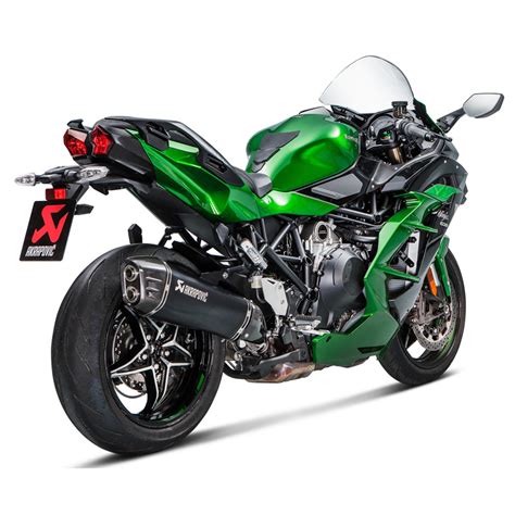 Akrapovic S K So Hraabl Slip On Line Exhaust Black For Kawasaki H