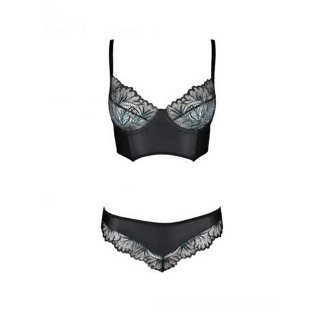 Souprava PASSION ASTRIDA BIKINI černá Soupravy sety FLAGRANTI