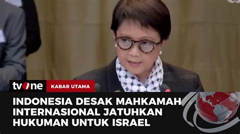 Menlu Retno Serukan Mahkamah Internasional Sebut Pendudukan Israel Di