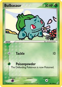 Bulbasaur Card Ex