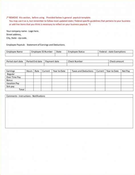 Payroll Check Template Pdf | PDF Template