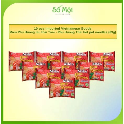 Pcs Imported Vietnamese Goods Mien Phu Huong Lau Thai Tom Phu Huong Thai Hot Pot Noodles