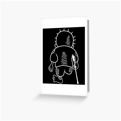 "Palestinian Handala Vector Drawing" Greeting Card by AdamPO | Redbubble