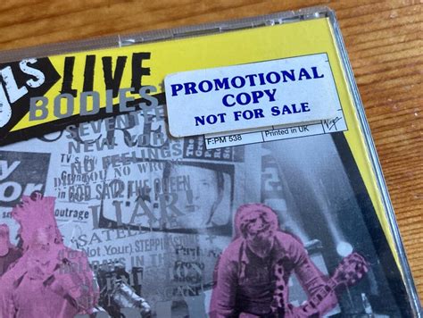 The Sex Pistols Filthy Lucre Live 1996 Rare Promo Copy Cd