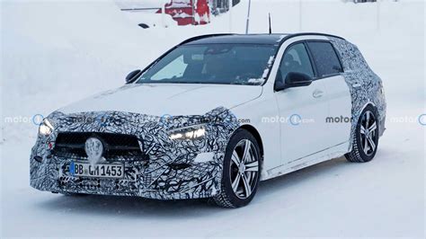 2022 Mercedes Benz C Class Estate Drops More Camo In New Spy Shots Laptrinhx News