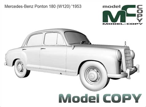 Mercedes Benz Ponton 180 W120 1953 3D Model 62888 Model COPY