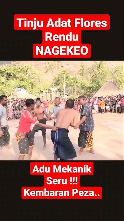 Kembaran Peza Beraksi Tinju Adat Flores Rendu Nagekeo Boawae