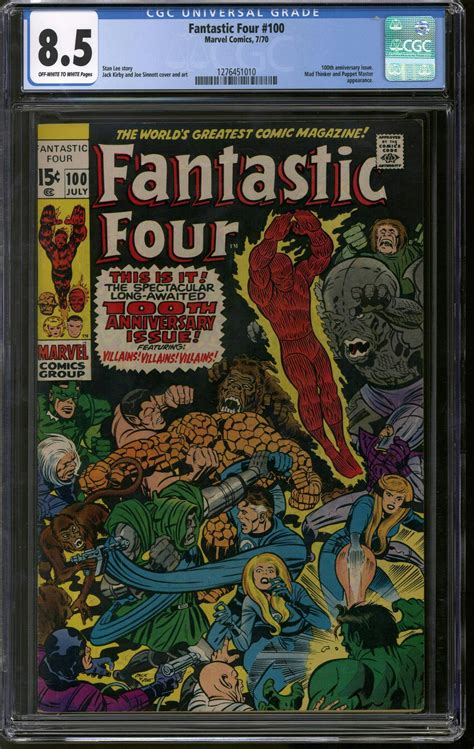 Fantastic Four 100 Cgc 85 Ow W 1276451010 Da Card World