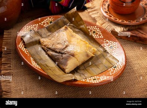 Oaxacan Tamale Prehispanic Dish Typical Of Mexico And Some Latin