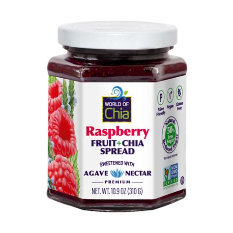 Premium Chia Raspberry Fruit Spread World Of Chia