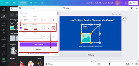 How Do I Free Resize Elements In Canva Websitebuilderinsider