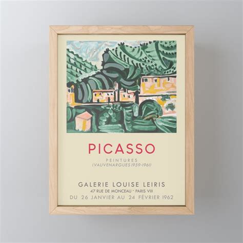 Pablo Picasso Exhibition Poster For Galerie Louise Leiris In Paris