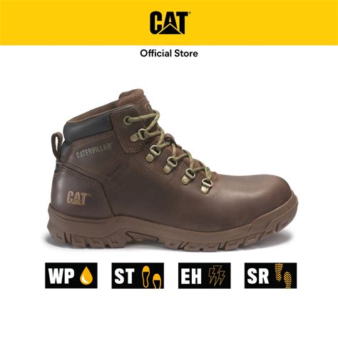 Caterpillar Womens Mae Steel Toe Waterproof Work Boot Cocoa Brown