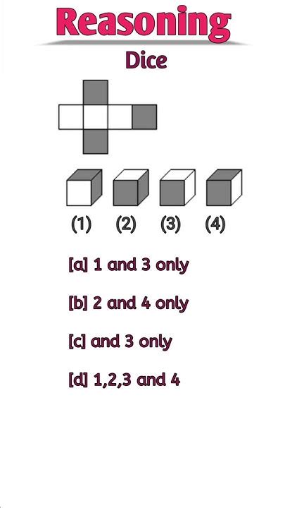 open dice reasoning tricks cube  dice  study