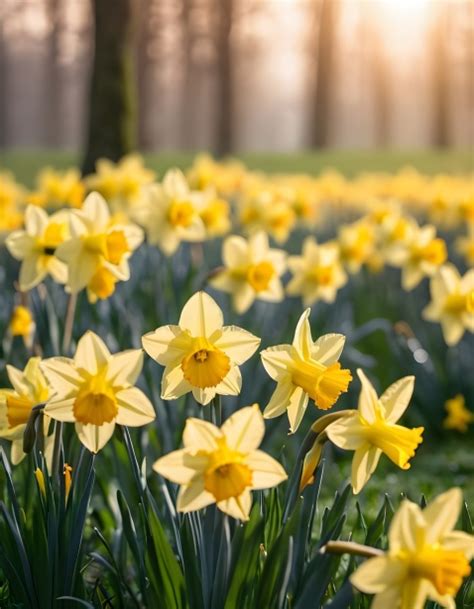 Yellow Daffodil Flowers Spring Free Stock Photo Public Domain Pictures