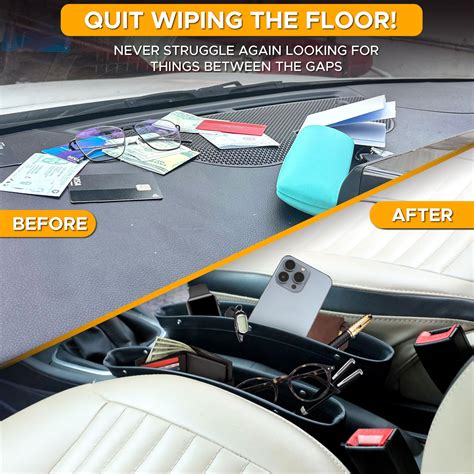 Snapklik Econour Car Seat Gap Filler Organizer