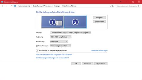 Mausübergang Bei Mehreren Monitoren Pc Windows Monitor