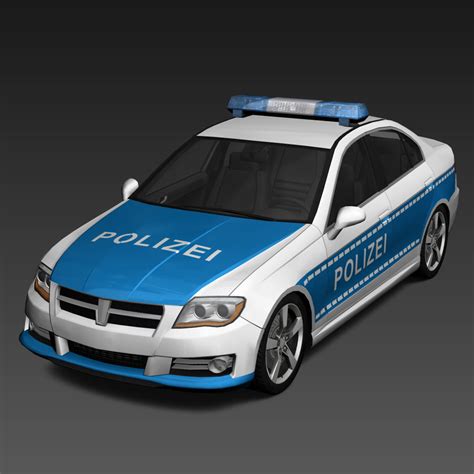 D Model Generic Police Cars Vr Ar Low Poly Max Obj Fbx Cgtrader