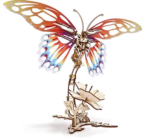 Amazon Ugears Butterfly D Wooden Puzzle Adult D Model Kit Model