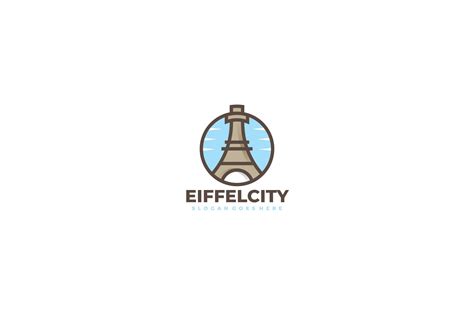 Eiffel Tower Logo Graphic by 3ab2ou · Creative Fabrica