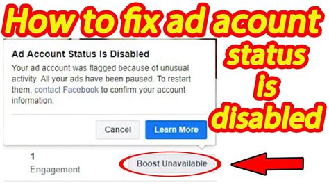 Fix Ad Account Disable How To Fix Ad Account Disable In Page