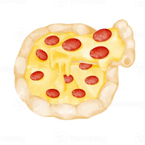 Pizza Fast Food Watercolor 16765278 Png