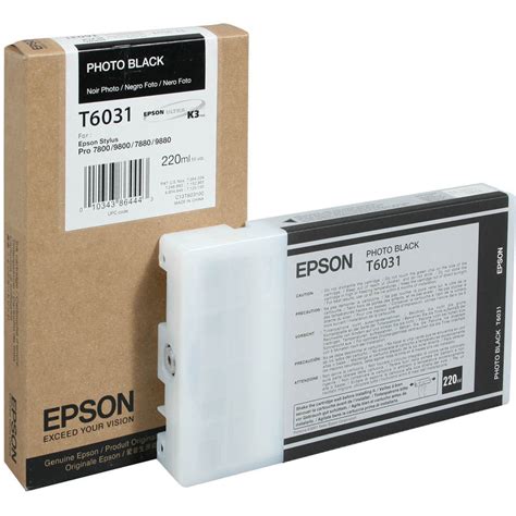 Premium Compatible Epson T6031 Photo Black High Capacity Ink Cartridge ...