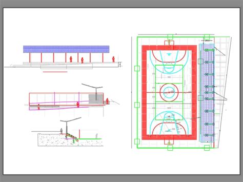 Centro de esportes em AutoCAD Baixar CAD Grátis 327 15 KB Bibliocad