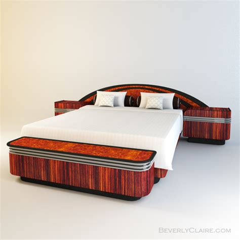 An Art Deco Bed - Beverly Claire Designs | Beverly Claire Designs