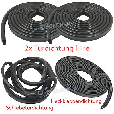 für VW T3 SET 2x Türdichtung 1x Schiebetürdichtung 1x