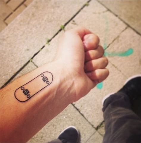 Skateboard Tat Skateboard Tattoo Tattoos For Guys Trendy Tattoos