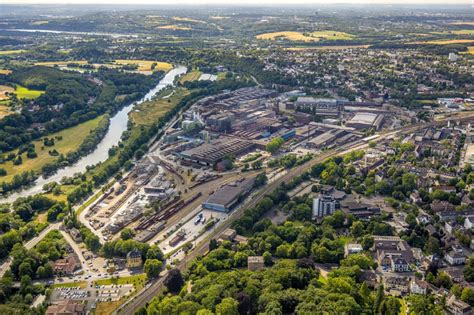 Witten Aus Der Vogelperspektive Technische Anlagen Im Industriegebiet