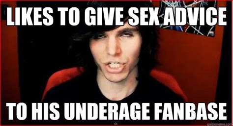 Likes To Give Sex Advice To His Underage Fanbase Crackhead Greg Quickmeme