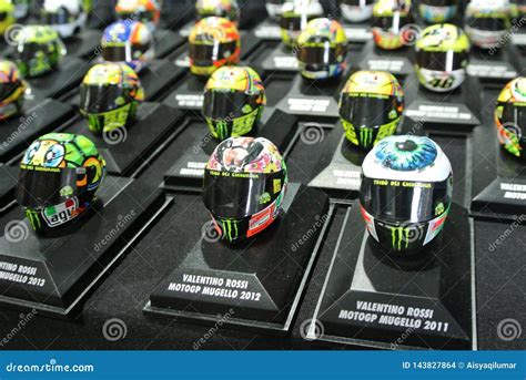 Selected Focused of the Miniature Model of MotoGP Riders Helmets ...