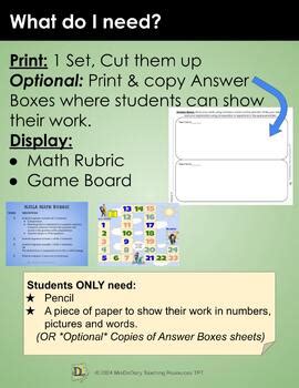 3rd Grade Math Review Task Cards NJSLA Review By MrsDsDiary TPT