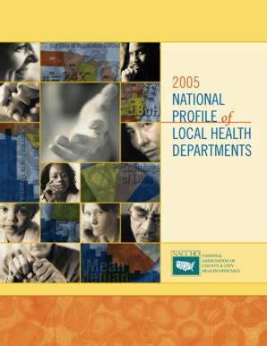 Fillable Online Naccho National Profile Of Local Health