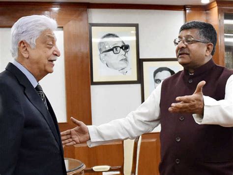 H 1b Visa Wipro Chairman Azim Premji Meets It Minister Ravi Shankar Prasad