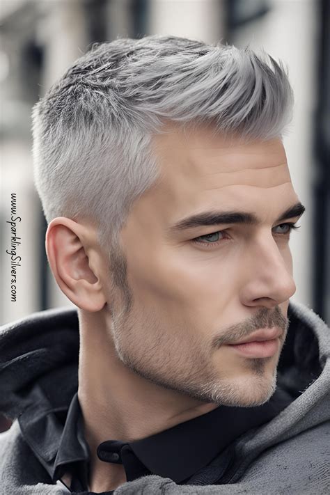 Trendy Short Grey Hair Men In 2024 Grey Hair Men Mens Hairstyles