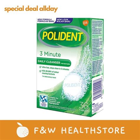 Gsk Polident 3 Minute 36s Daily Cleanser For Dentures Shopee Malaysia