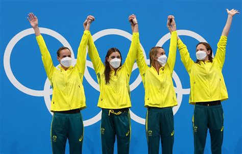 Olympics Swimming Australia Take Third Straight X M Freestyle Relay