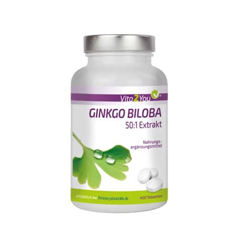 Vita You Ginkgo Biloba Tabletten Hochdosiert Ginkgo Extrakt