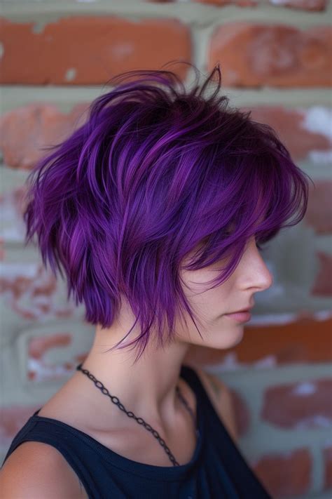 70 Gorgeous Hair Color Trends For 2024 In 2024 Short Purple Hair Bright Purple Hair Short