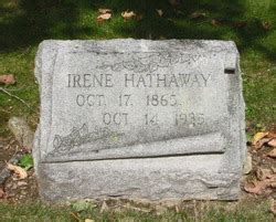 Irene Hathaway 1865 1935 Mémorial Find a Grave