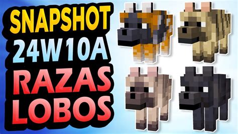 Razas De Lobos Snapshot W A Minecraft Youtube