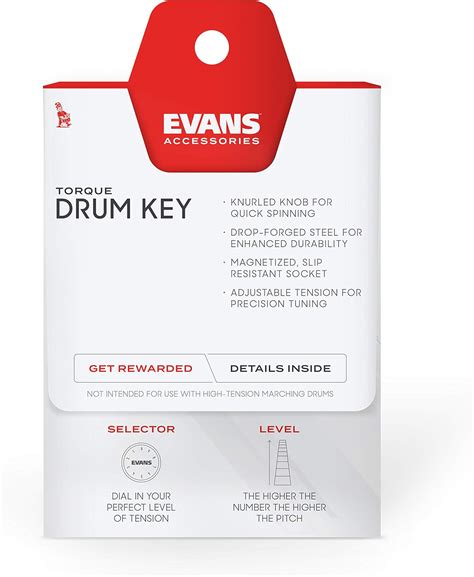 Evans Torque Key Drum Key Tuner Magnetic Drum Tuner Drum Tuning