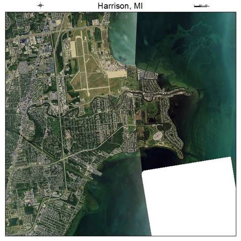 Aerial Photography Map of Harrison, MI Michigan